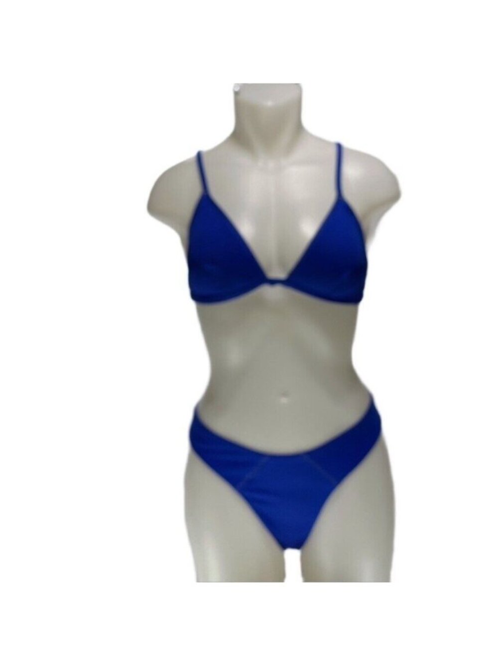 Free Society Blue Bikini With Triangle Top & Tie-Back Closure Womens Size US 14/